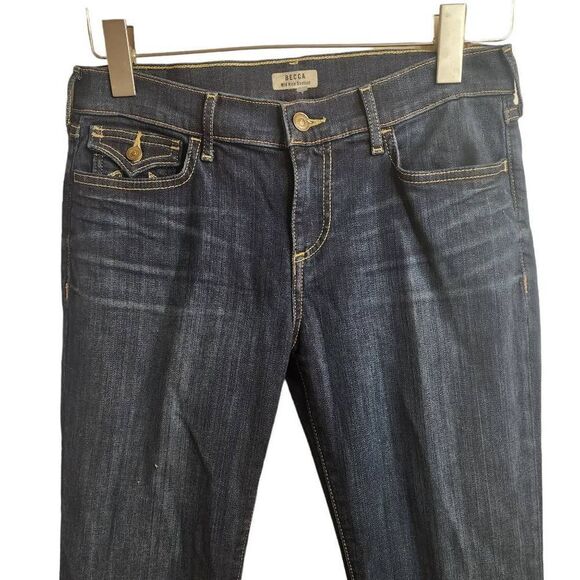 True Religion NWOT Becca Mid Rise Bootcut Flap Pockets Size 29/8 Jeans - Picture 3 of 12
